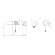 Μπαταρία Νιπτήρος Εντοιχιζόμενη IMEX GENOVA BLACK GUN METAL GLG053/BGM Ανθρακί